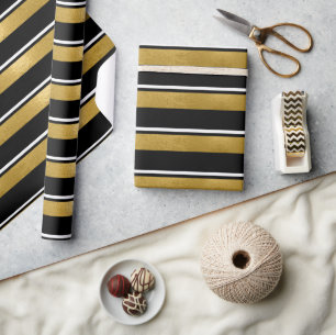Papier Cadeau Motif de Noël Gold ID862