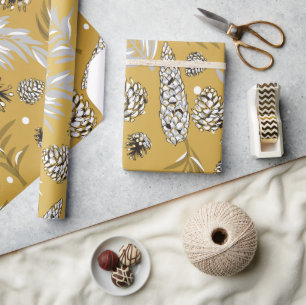 Papier Cadeau Motif de Noël, Pine Snow 6
