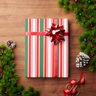 Papier Cadeau Motif de Noël rétro Joyeux Noël Vacances 