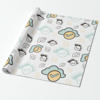 Papier Cadeau Motif de nuages sans couture