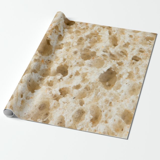 Papier Cadeau Motif de pain frais (Déroulé)