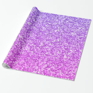 Papier Cadeau Motif De Parties scintillant Violet Et Rose