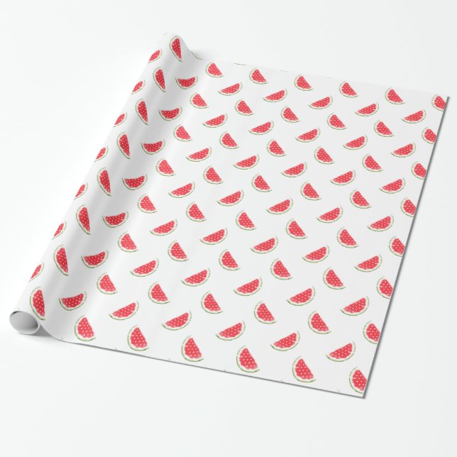 Papier Cadeau Motif de pastèque (Déroulé)