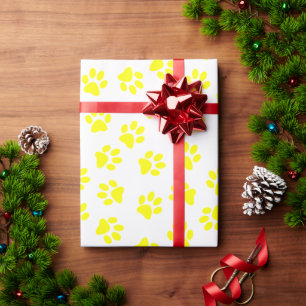 Papier Cadeau Motif De Pâtes, Patrouilles De Chien, Paws Jaunes