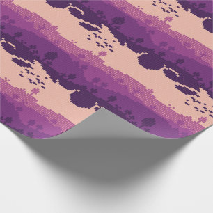 Papier Cadeau Motif de paysage en pixels