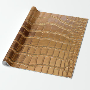 Papier Cadeau Motif de peau d'animal de cuir de crocodile de