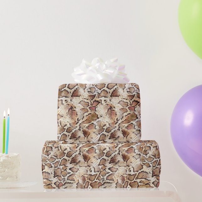 Papier Cadeau Motif de peau de serpent (Cadeaux de fête)