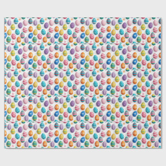Papier Cadeau Motif de photo d'œufs de Pâques 