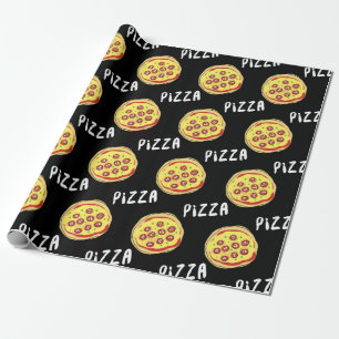 Papier Cadeau Motif de pizza