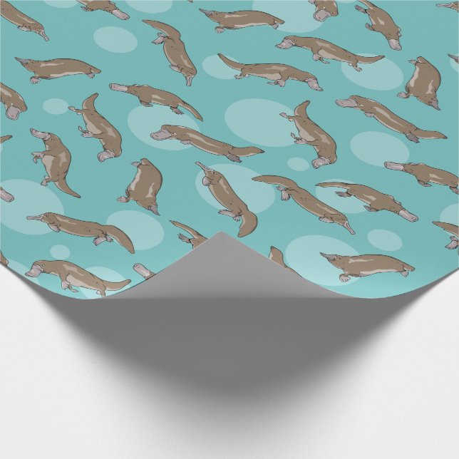 Papier Cadeau Motif de Platypus (Coin)