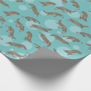 Papier Cadeau Motif de Platypus à bec noir
