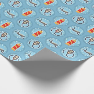 Papier Cadeau Motif de plongée à l'air - thème mignon de