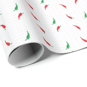 Papier Cadeau Motif de poivre chilien à bec