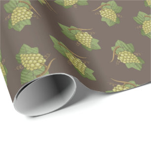 Papier Cadeau Motif de raisins blancs