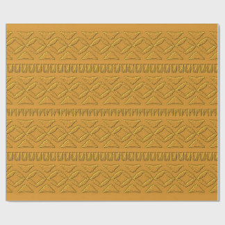 Papier Cadeau Motif de relief d'or