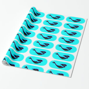 Papier Cadeau motif de sirènes sous-marines