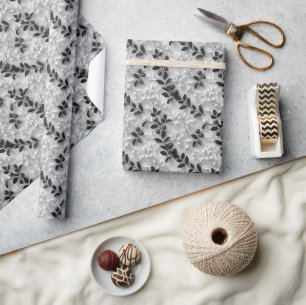 Papier Cadeau motif de souris 3D avec contours feuille