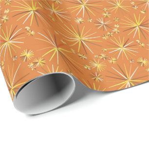 Papier Cadeau Motif de Spoutnik de la moitié du siècle, terre