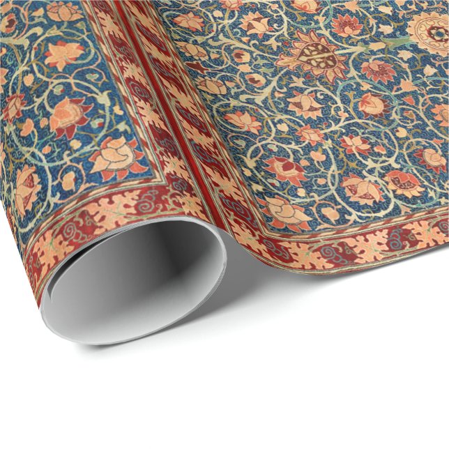 Papier Cadeau Motif de tapis William Morris Holland Park (Coin rond)