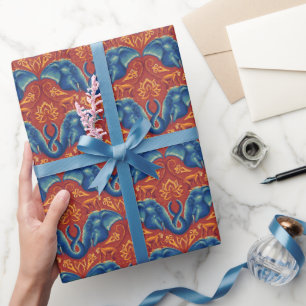 Papier Cadeau Motif de tapisserie Safari - Le Lotus Blanc