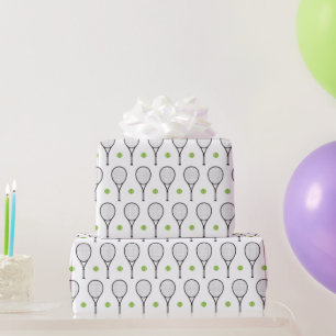 Papier Cadeau Motif de tennis