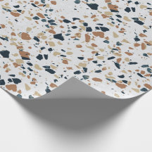 Motif de texture Terrazzo moderne blanc crème