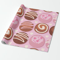 Motif de truffe au chocolat sucré