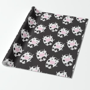 Papier Cadeau Motif de vache coute