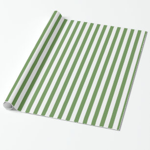 Papier Cadeau Motif de vert de mousse de regard/blanc propre