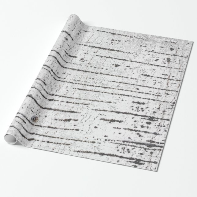 Papier Cadeau Motif d'écorce de bouleau (Déroulé)