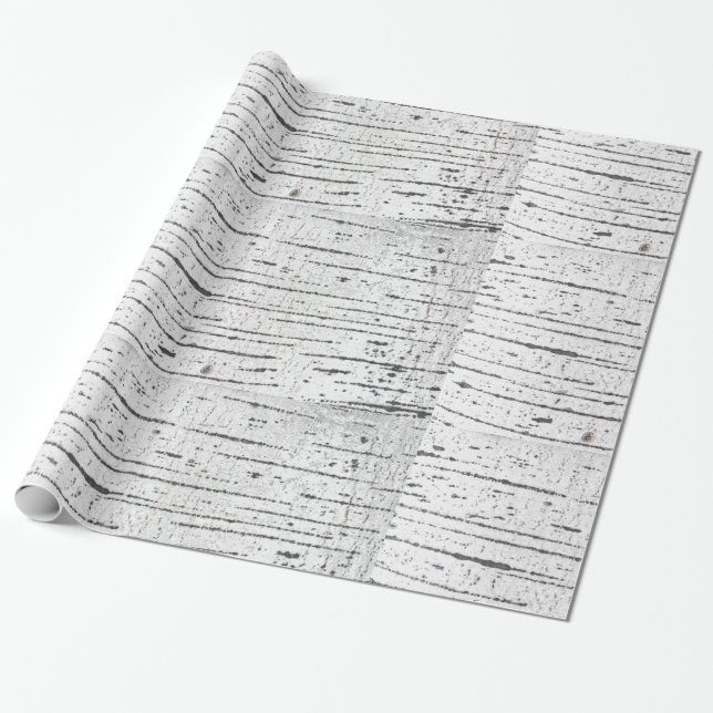 Papier Cadeau Motif d'écorce de bouleau (Déroulé)