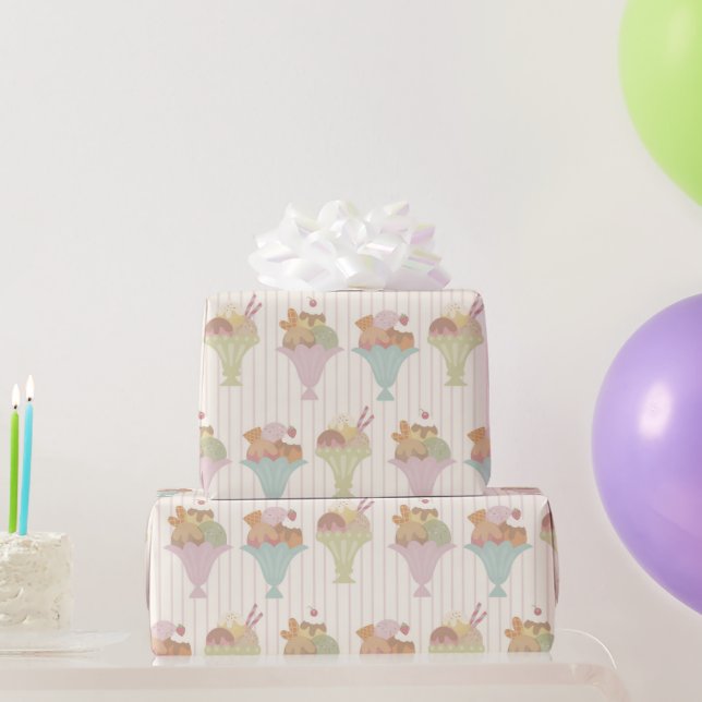 Papier Cadeau Motif Délices Congelés  (Cadeaux de fête)