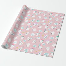 Motif dentaire mignon rose Brosse tes dents