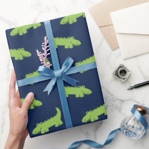 Papier Cadeau Motif des alligators souriants