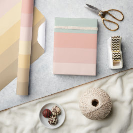 Papier Cadeau Motif des bandes de couleurs de Pâques
