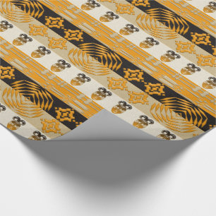 Papier Cadeau Motif des bandes tribales d'Afrique ethnique