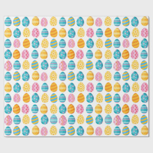 Papier Cadeau Motif des oeufs de Pâques