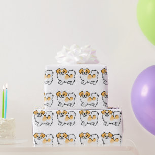Papier Cadeau Motif d'espagne tibétain de pavot