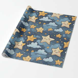 Papier Cadeau Motif d'étoiles