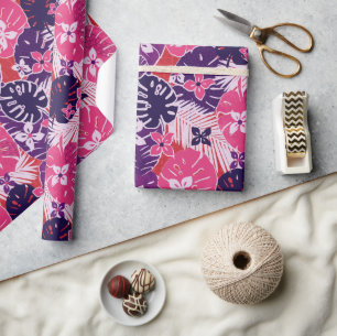 Papier Cadeau Motif d'impression Aloha Hawaiian