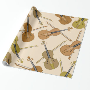 Papier Cadeau Motif d'impression de violon