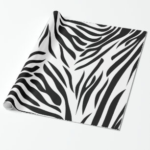 Papier Cadeau Motif d'impression en noir et blanc