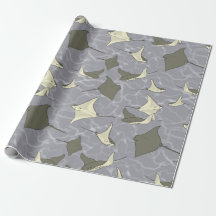 Motif d'océan de pastenague de Cownose