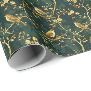 Papier Cadeau Motif d'oiseau en carrelage mignon 