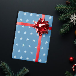 Papier Cadeau Motif du drapeau bleu patriotique