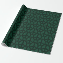 Papier Cadeau Motif du panneau vert pour la paix