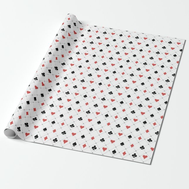 Papier Cadeau Motif du pont de cartes (Déroulé)
