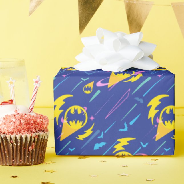 Papier Cadeau Motif du signal de chauve-souris Batman (Fête d'anniversaire)