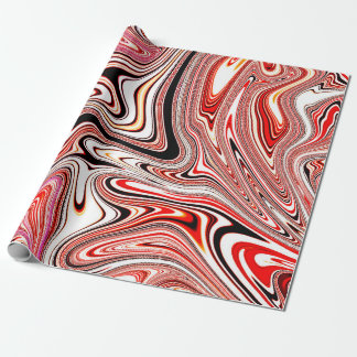 Papier Cadeau Motif Dynamique Tourbillon de Marbre Tendance