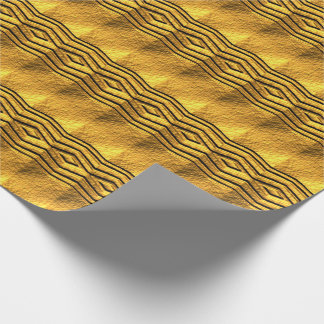 Papier Cadeau Motif égyptien 3-D Gold